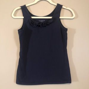 Talbots Ruffle Tank Top Size Small petite Cotton
